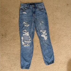 Aeropostale Light Blue Distressed Boyfriend Jeans